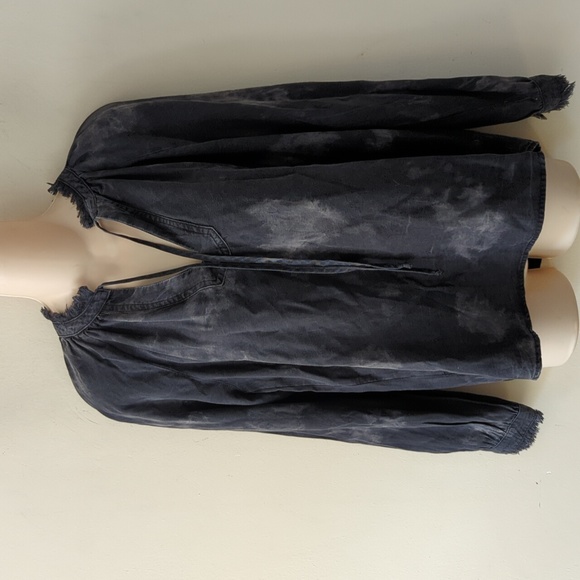 Bella Dahl Ruffle Raglan Pullover Top S - Picture 3 of 15